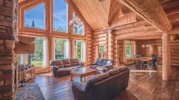 TV, fireplace, DVD player, offices