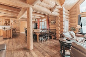 Télévision, cheminée, espaces bureaux