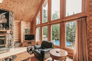 Fernseher, Kamin, DVD-Player, Arbeitsbereiche