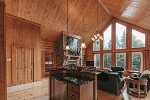 電視、壁爐、DVD 播放機、 辦公室