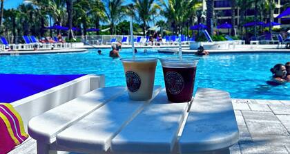 Resort style beachfront community. Golf, 4 Heated pools, tennis and much more.