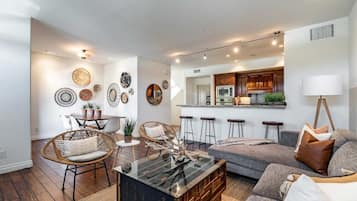 TV, fireplace, offices