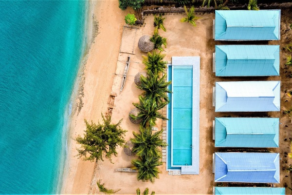 Asante Sana Beach Cottage Top View