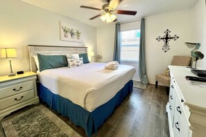 2 bedrooms, iron/ironing board, WiFi, bed sheets