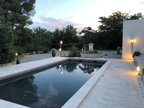 Recharge your batteries; Large house for 8 people, private pool, large grounds.