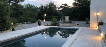 Recharge your batteries; Large house for 8 people, private pool, large grounds.