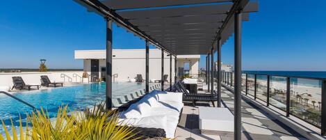 Una piscina climatizada