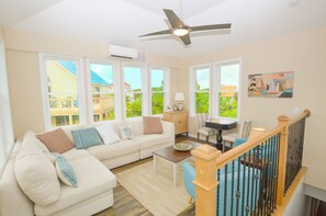 TV, fireplace, video games, video library