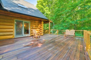 Terrace/patio - 14 Mi to Slopes: Lodge on 104 Acres in Boyne City (Boyne City)