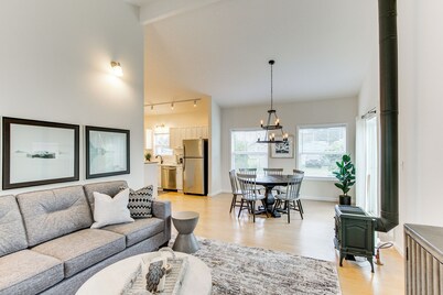 Steps to Beach! Airy Coastal Escape w/ Deck