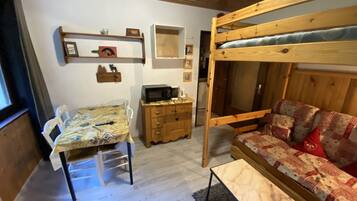 Télévision, lecteur de DVD, table de tennis de table