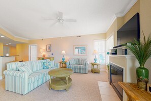 Een televisie en een dvd-speler