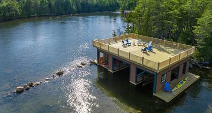 Luxury Lake Placid Waterfront Escape w/ AC, Indoor Pool & Boathouse
