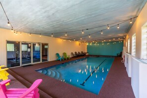 Indoor pool - Luxury Lake Placid Waterfront Escape w/ AC, Indoor Pool & Boathouse (Lake Placid)