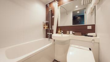 Double Room, Non Smoking | Bathroom | Free toiletries, hair dryer, slippers, electronic bidet