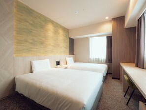 Habitación Deluxe con 2 camas individuales, no fumadores | Caja fuerte, escritorio, wifi gratis y ropa de cama