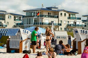 Vlak bij het strand