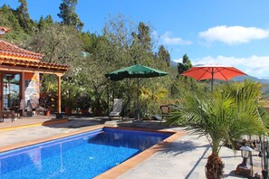 Una piscina riscaldata