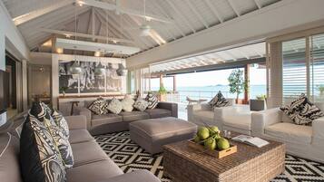 Element of 8 at Cape Laem Sor Estate | Living room | 72-inch flat-screen TV with satellite channels, TV
