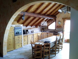 Dining - Apartment Lupins 150 M2 4 bed. jacuzzi, large south balcony, exceptional view (Valloire)