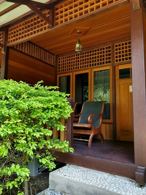 Exterior detail - Wooden Hotel Resort at Senggigi (Nusa Tenggara Barat)