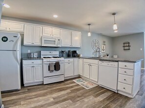 Fridge, microwave, oven, stovetop - Stunning Renovations, Top Floor Views, and less than 2 Blocks to the Beach! (Wildwood)