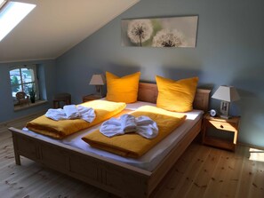 4 soveværelser, sengetøj