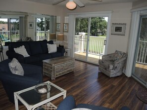 Villa, 2 Bedrooms | Living area - Golf Resort Villa 509 within Walking Distance to Food and the Pool by RedAwning (Calabash)