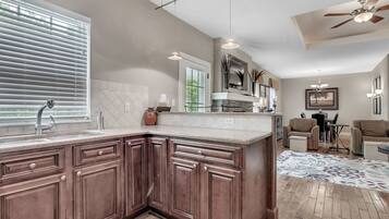 Villa, 2 Bedrooms | Private kitchen | Fridge, microwave, oven, dishwasher