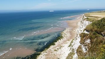 Een gratis shuttleservice van/naar het strand