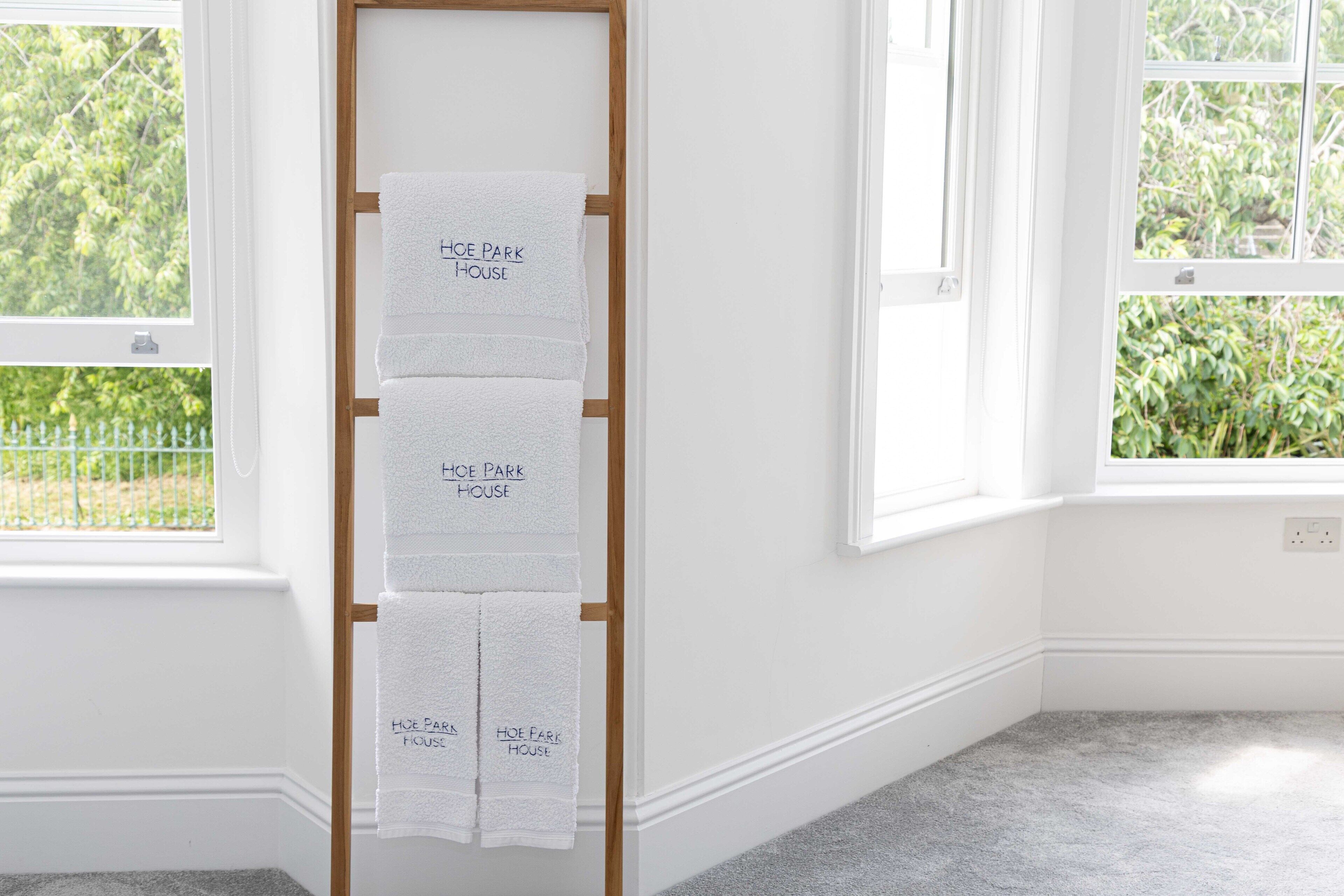 Soft, thick and luxurious, 700gsm cotton bath sheets and hand towels provided.