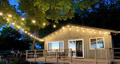 Dream sunsets from this two bedroom lakeside cabin