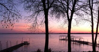 Dream sunsets from this two bedroom lakeside cabin