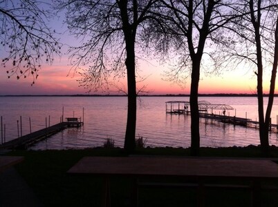Dream sunsets from this two bedroom lakeside cabin