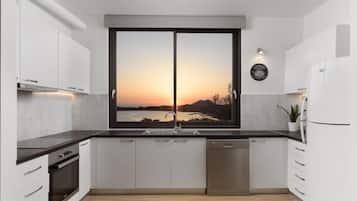 Exclusive Villa, 3 Bedrooms, Private Pool, Sea View | Private kitchen | Full-sized fridge, oven, stovetop, dishwasher