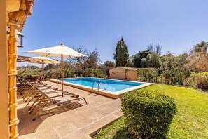 Pool - Villa for 7 people in the countryside of Pollensa. It offers a private pool and bbq. Near the sea. (Pollensa)