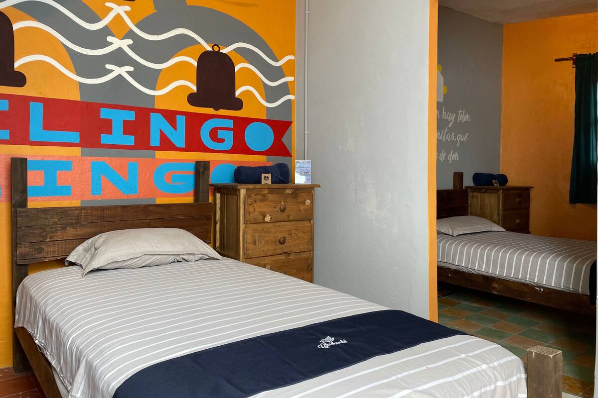 Design Room, 2 Twin Beds, Courtyard View | Blackout drapes, iron/ironing board (on request), WiFi (free)