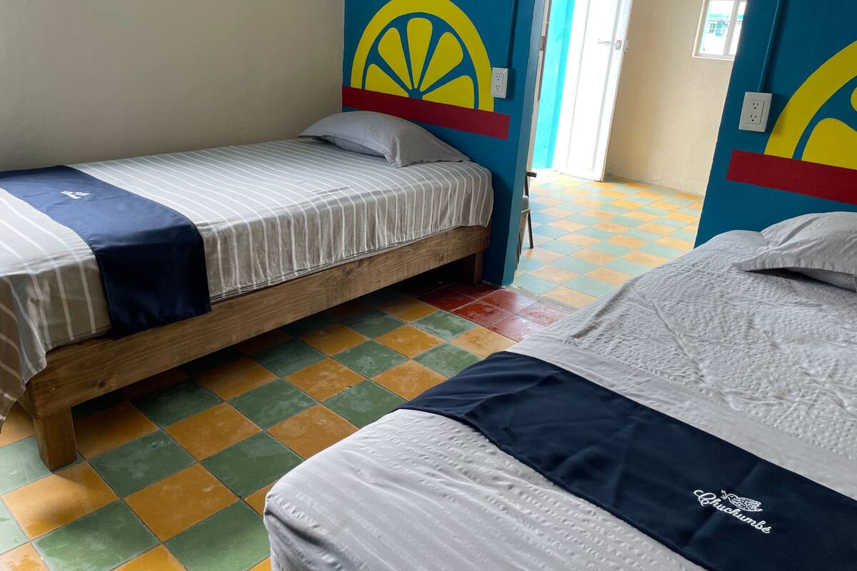 Design Room, 3 Twin Beds, Balcony | Blackout drapes, iron/ironing board (on request), WiFi (free)