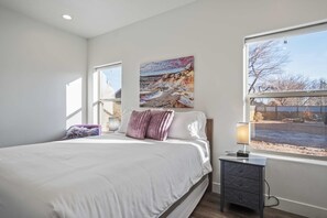 2 bedrooms, iron/ironing board, travel crib, WiFi