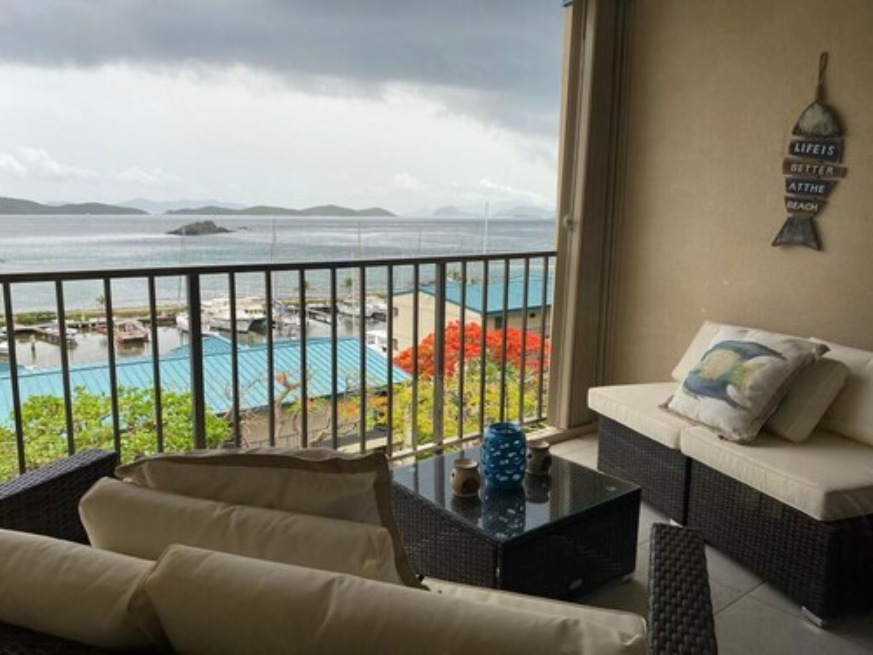 Panoramic Condo, 1 King Bed with Sofa bed, Sea View | Terrace/patio