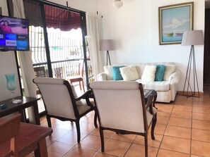 Condo, 2 Bedrooms, Smoking, Balcony | Living area | TV - Colonial Zone Complete Apartment 2 Rooms Wifi Ethernet (Santo Domingo)