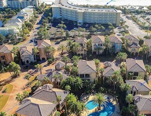 A resort with villas, a swimming pool, and a private beach access. - Italian Villa · 200 steps to beach · Free cruise tickets · Pool views · Pets OK! (Miramar Beach)