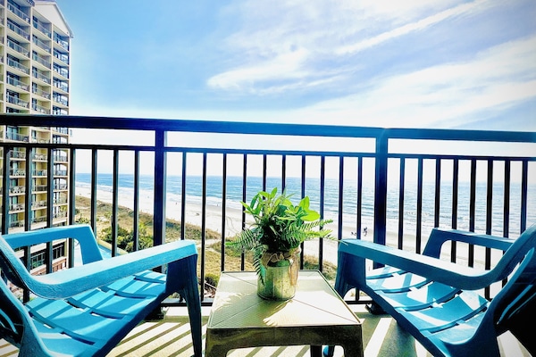 Stunning views can be captured from this 6th floor balcony. Sunrises too!