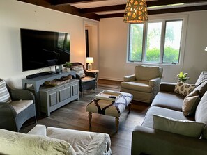 Smart TV, table football, books