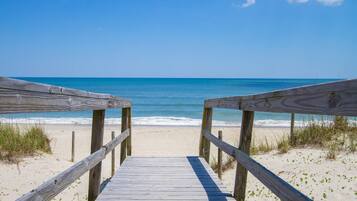 On the beach, windsurfing, kayaking, motor boating