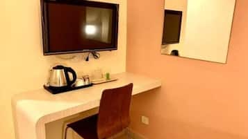 Desk, iron/ironing board, free WiFi, bed sheets
