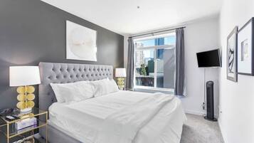 1 bedroom, iron/ironing board, travel crib, WiFi