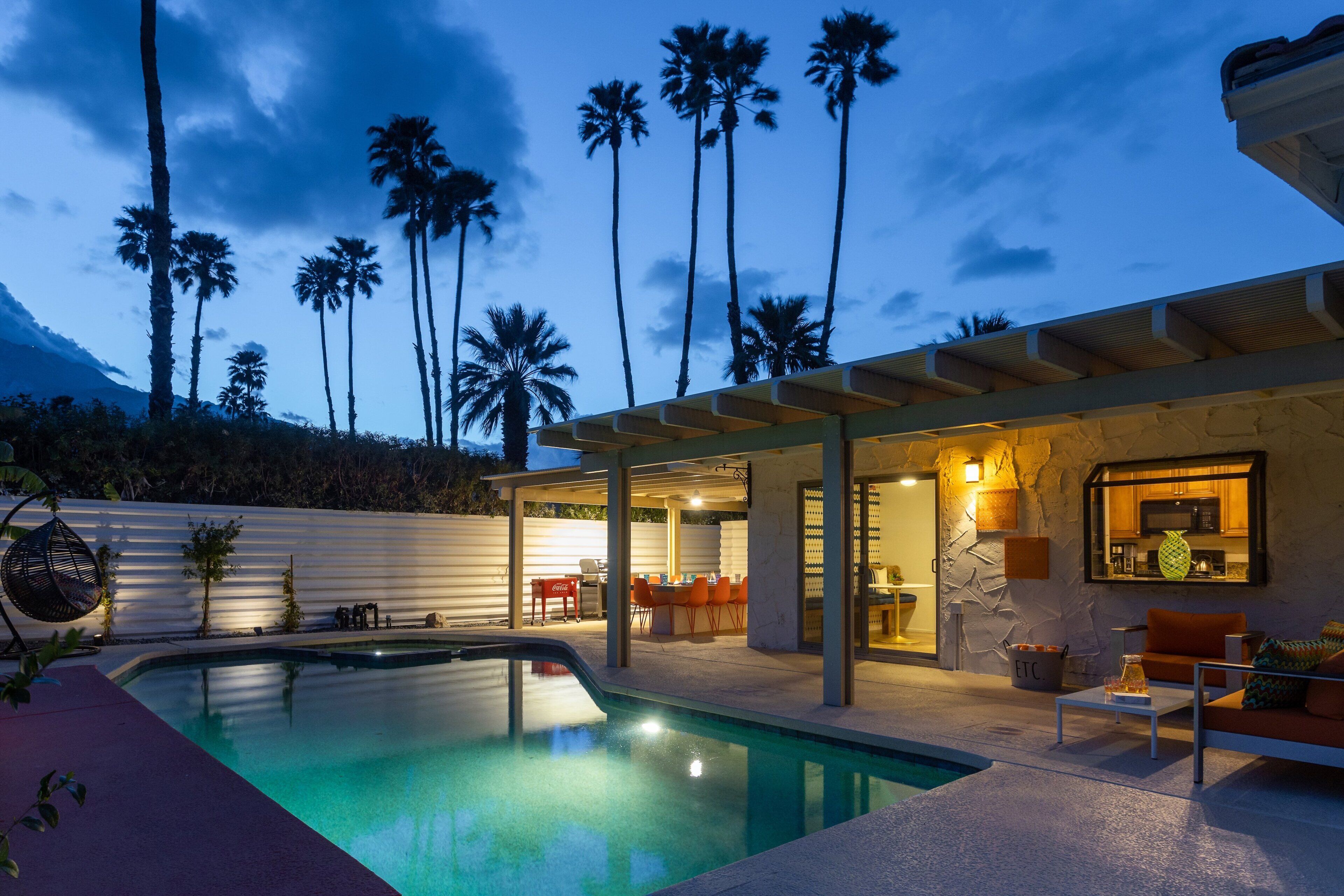 A heated pool