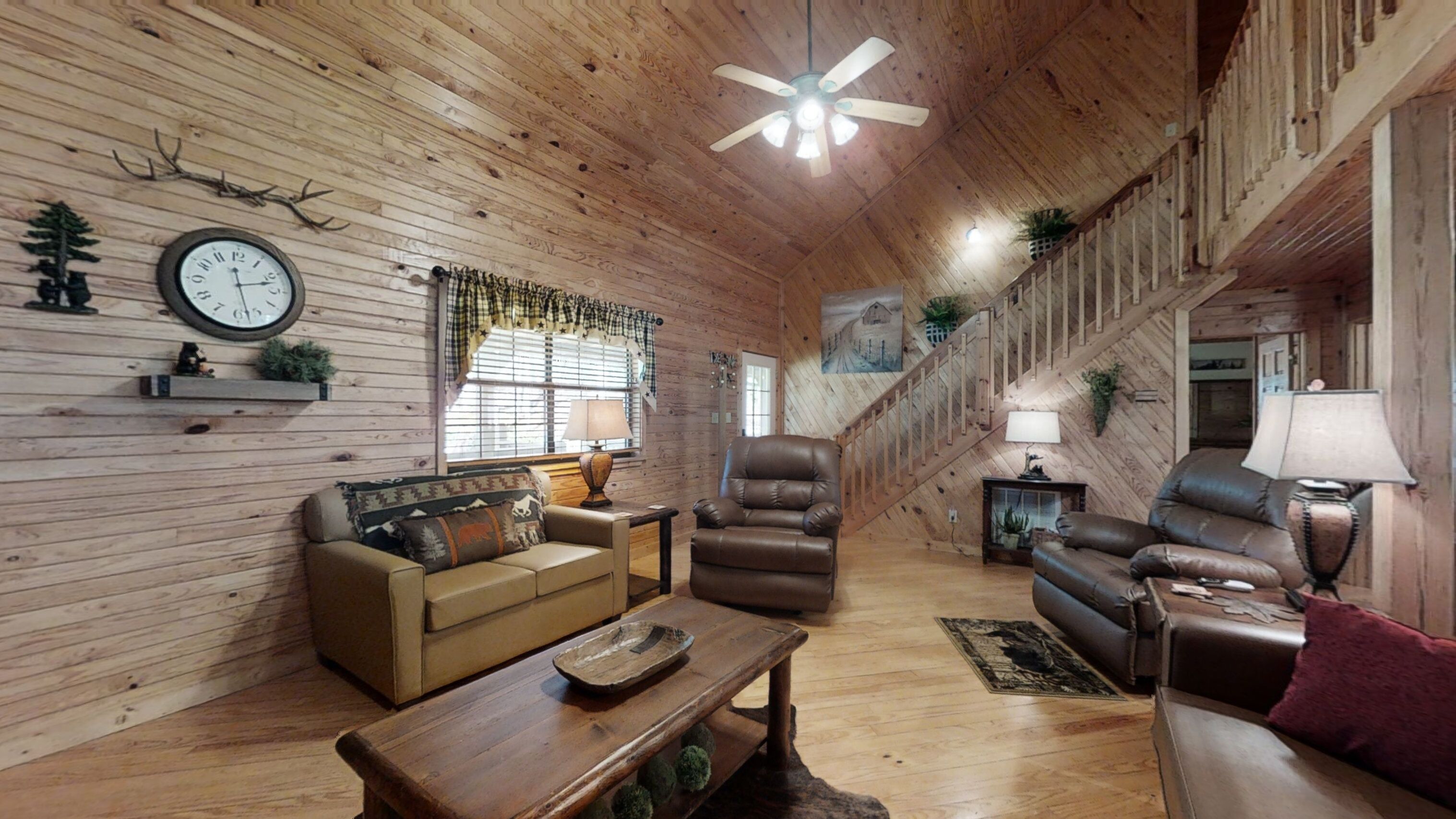 Cabin, 3 Bedrooms | Living area