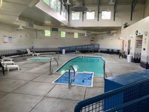 Indoor pool, a heated pool